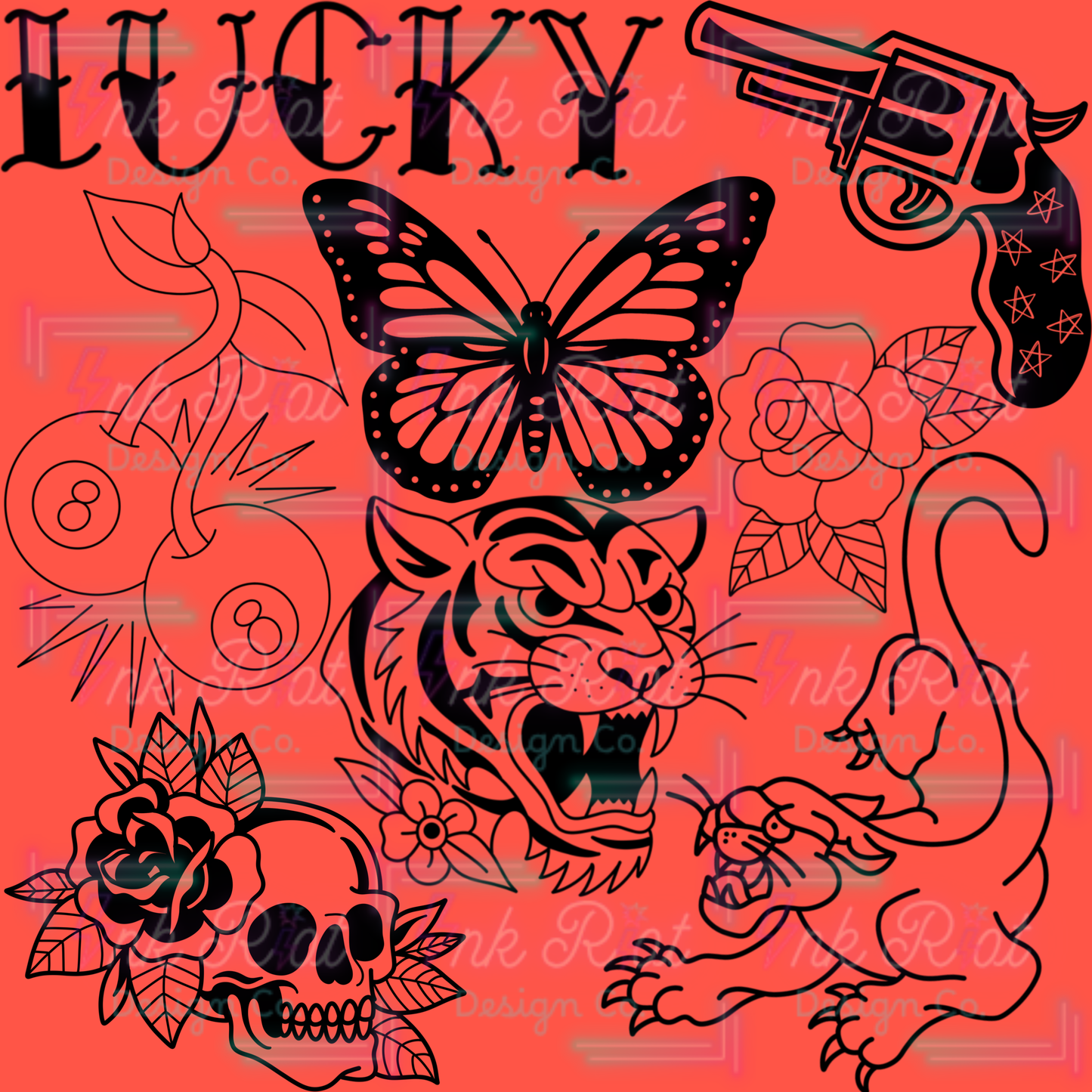 Tattoo Stamp Set - PROCREATE ONLY