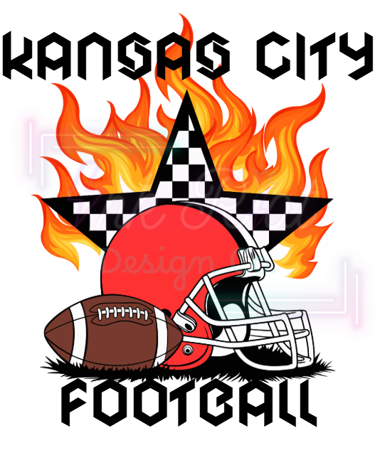 KC Football 1-15 DTF Print