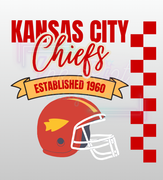 KC Football 1-7 DTF Print