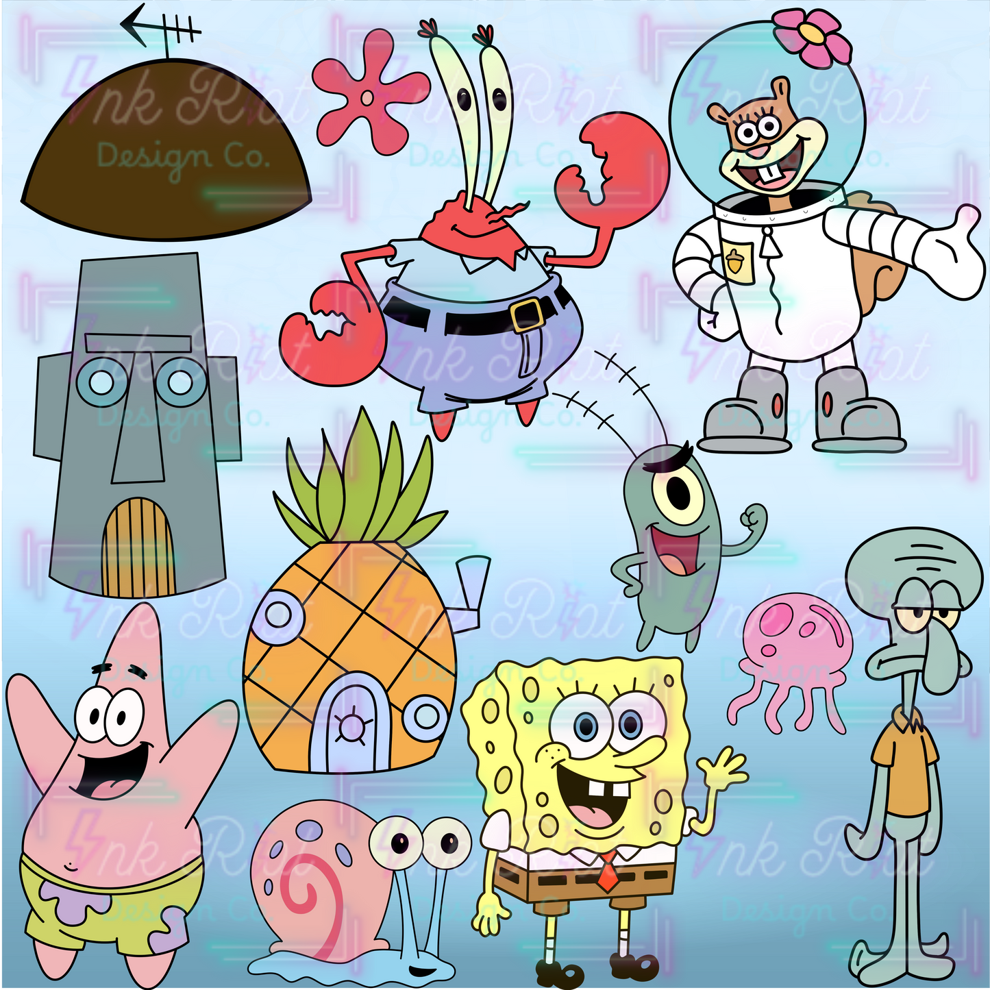 Sponge Clipart Bundle - COMMERCIAL USE ONLY