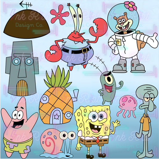 Sponge Clipart Bundle - COMMERCIAL USE ONLY