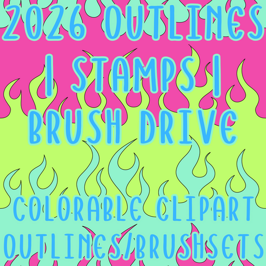 2026 Outlines | Stamps | Brush Drive