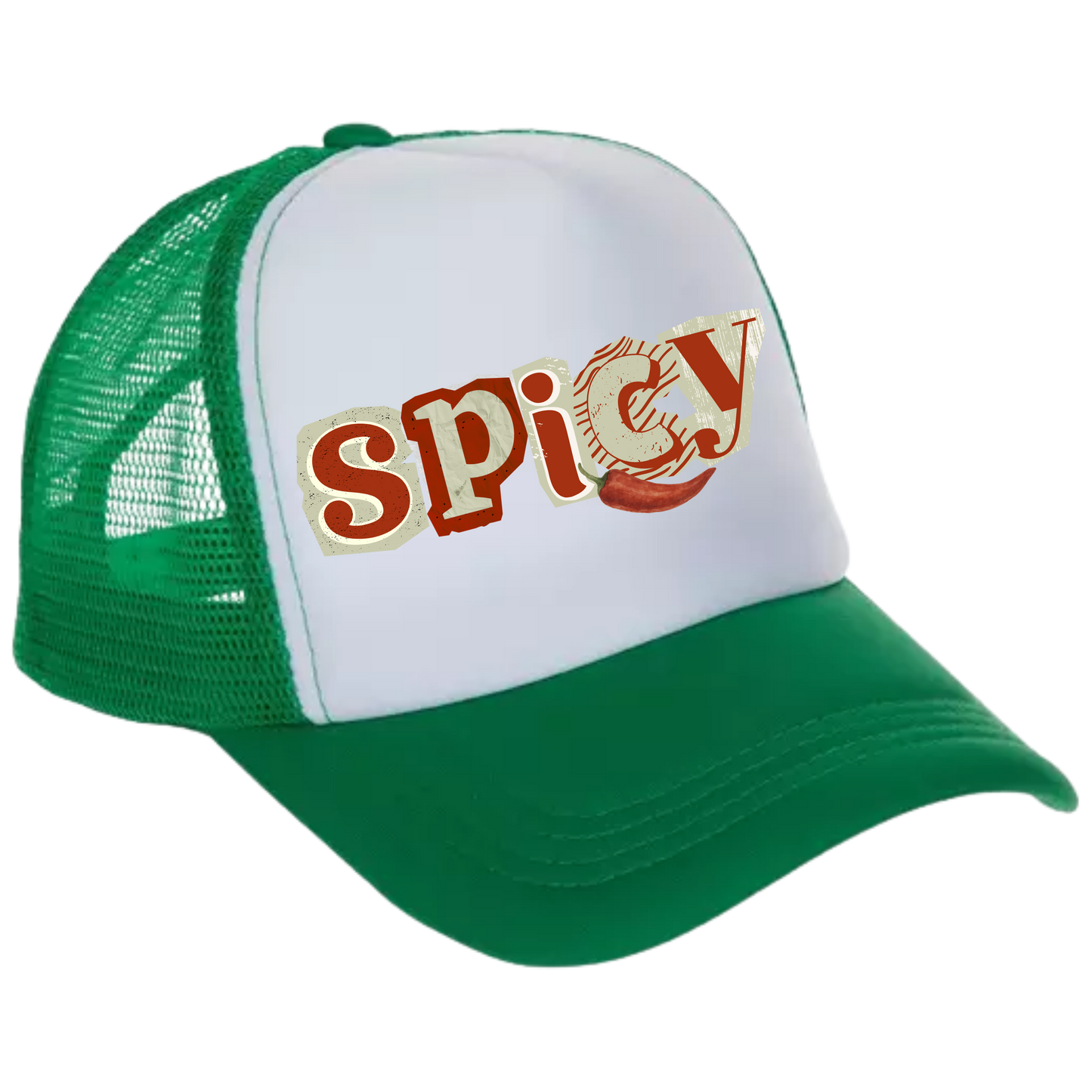 Green & Red Spicy Trucker Hat