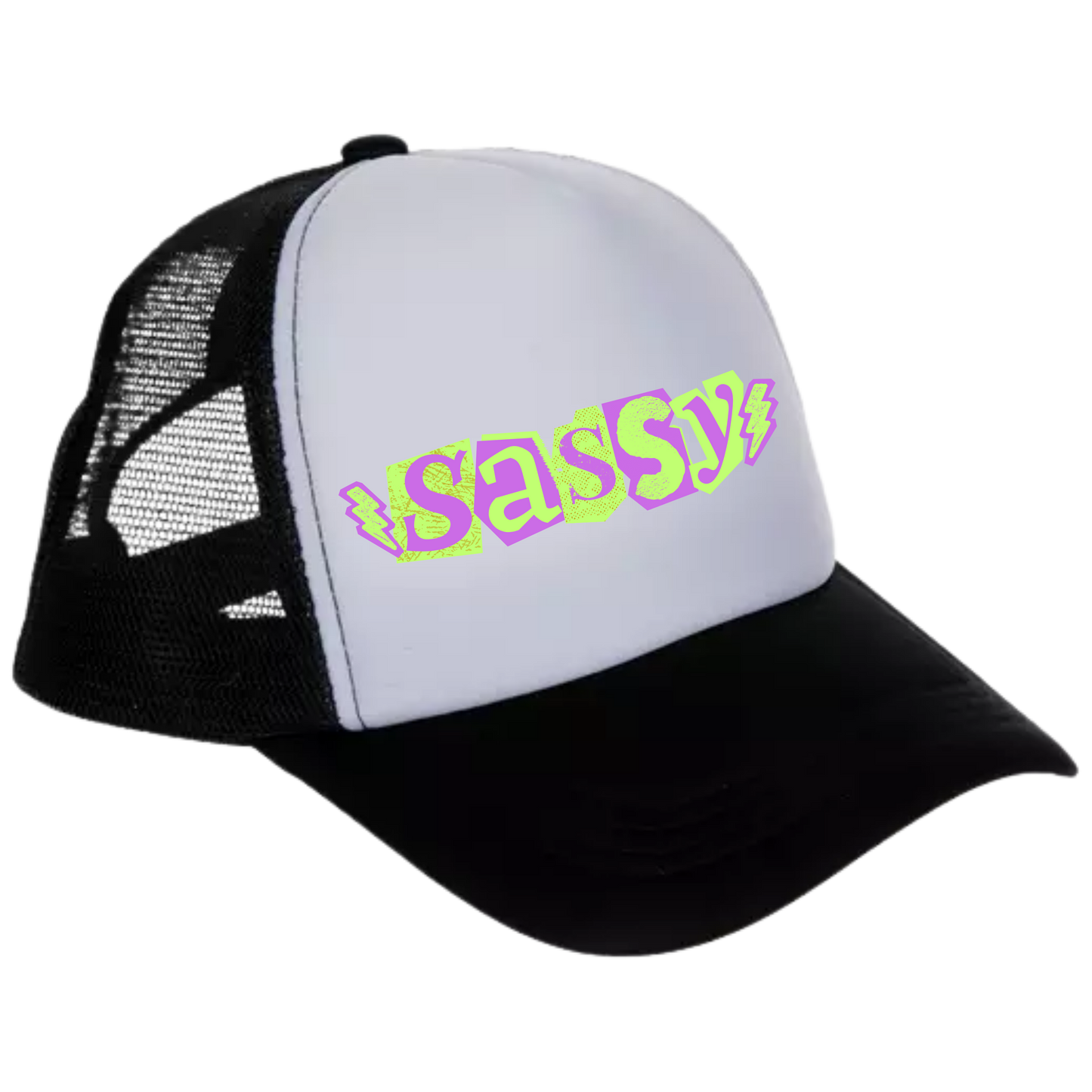 Purple & Green Sassy Trucker Hat