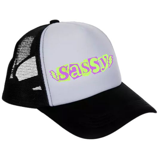 Purple & Green Sassy Trucker Hat