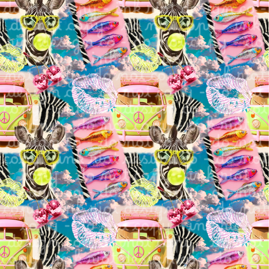 Summer Zebra Seamless