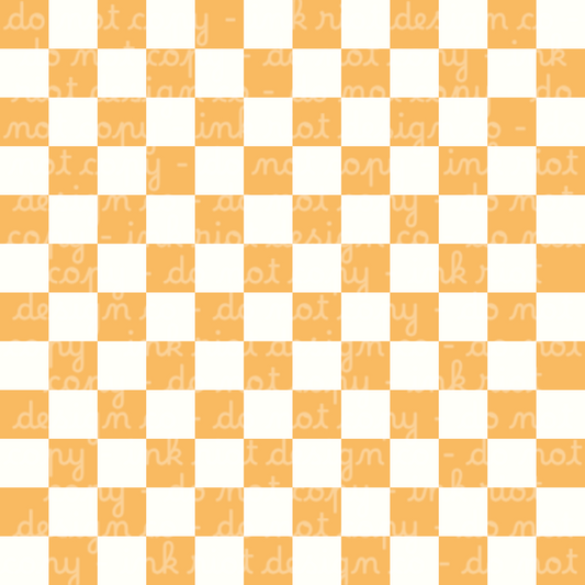 Orange & White Checker Seamless