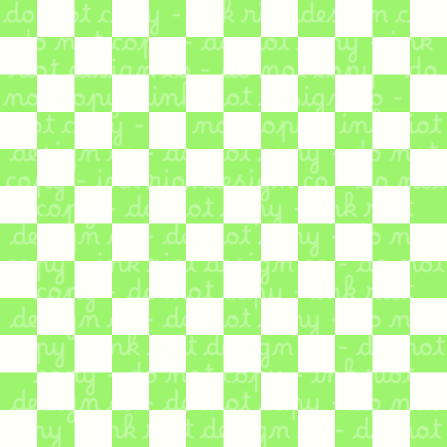 Green & White Checker Seamless