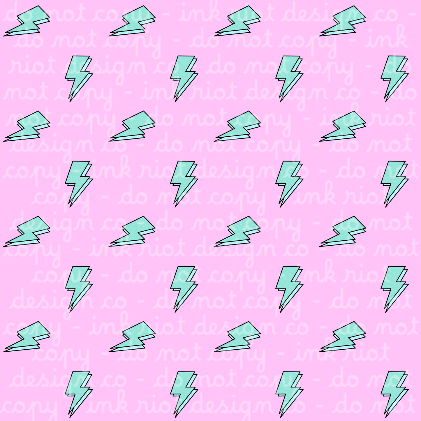 Pink Lightning Bolts Seamless