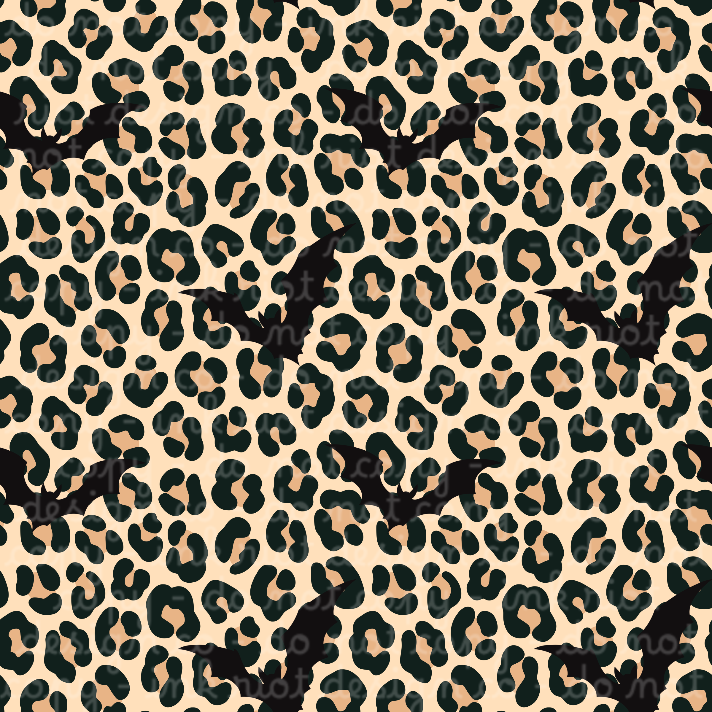 Leopard & Bats Seamless – Ink Riot Design Co.