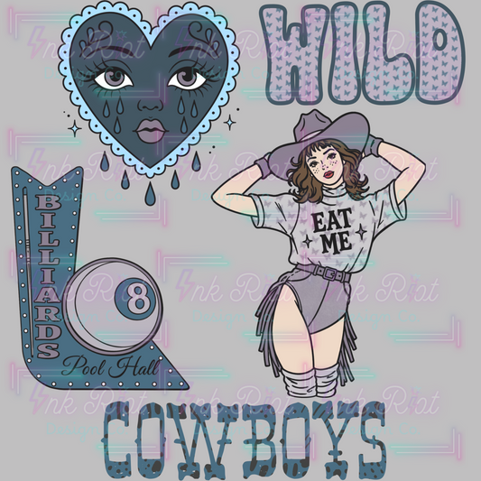 Wild Cowgirl Clipart Bundle - COMMERCIAL USE ONLY