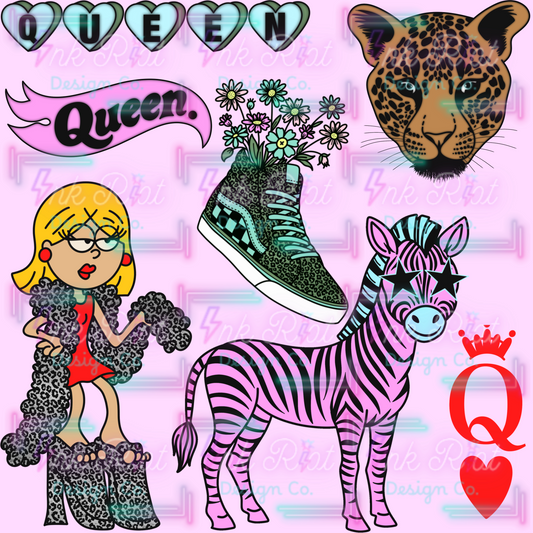 Queen Liz Clipart Bundle - COMMERCIAL USE ONLY