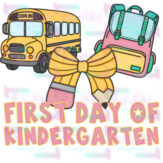 Kindergarten Pink & Yellow PNG