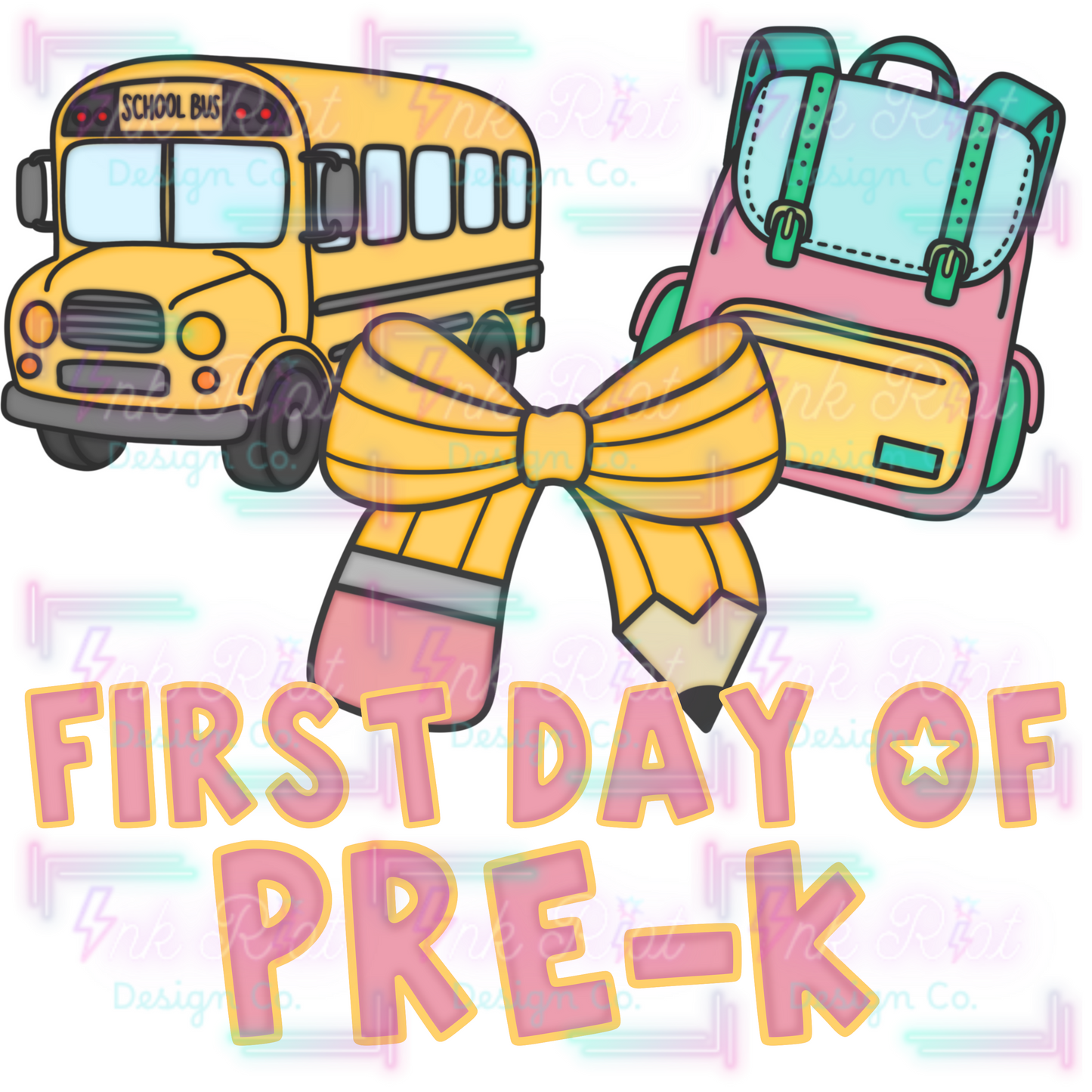 Pre-K Pink & Yellow PNG