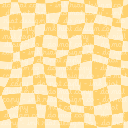 Yellow Checkered Seamless
