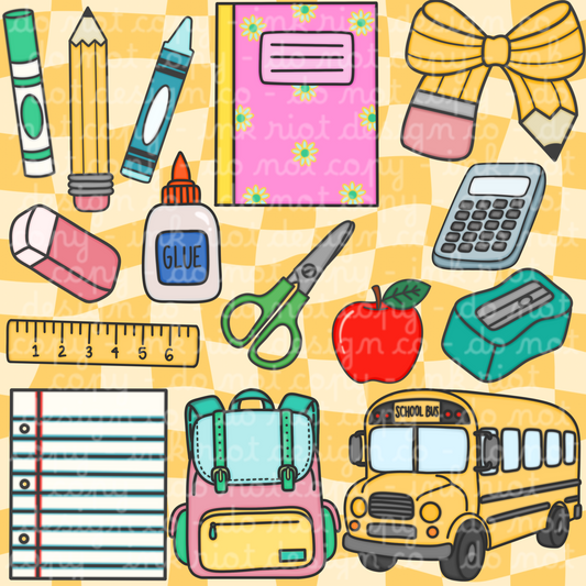 Back 2 School Clipart Bundle - COMMERCIAL USE ONLY