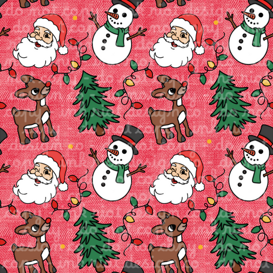 Red Holly Jolly Seamless