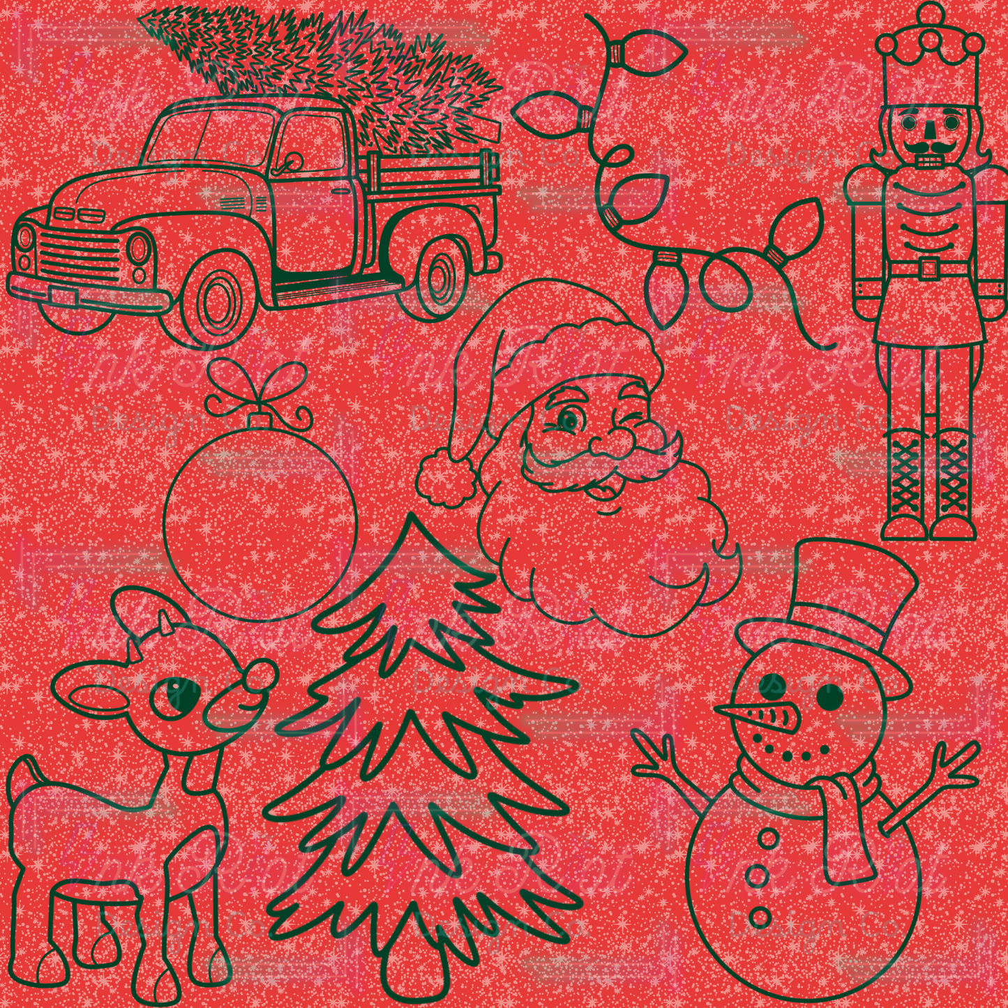 Holly Jolly Stamp Set - PROCREATE ONLY