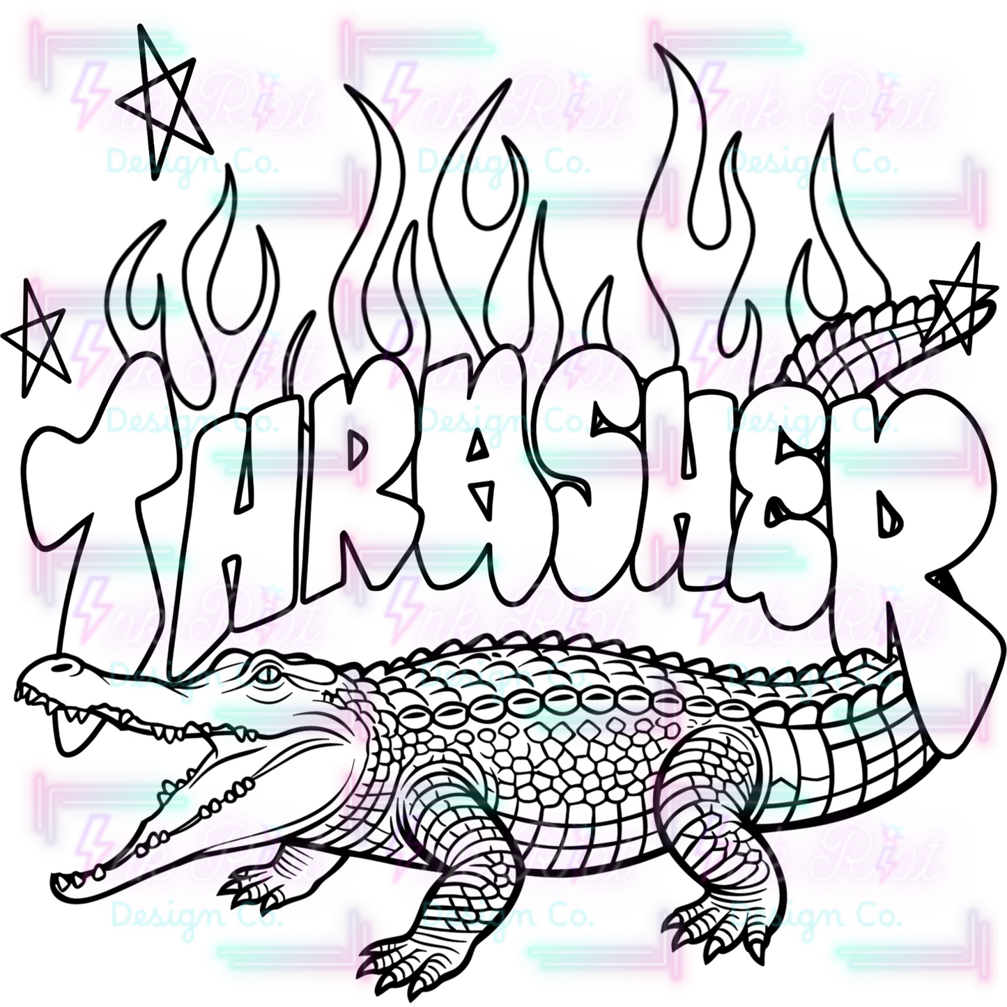 Gator Thrash Colorable PNG - EXCLUSIVE - NO CODES