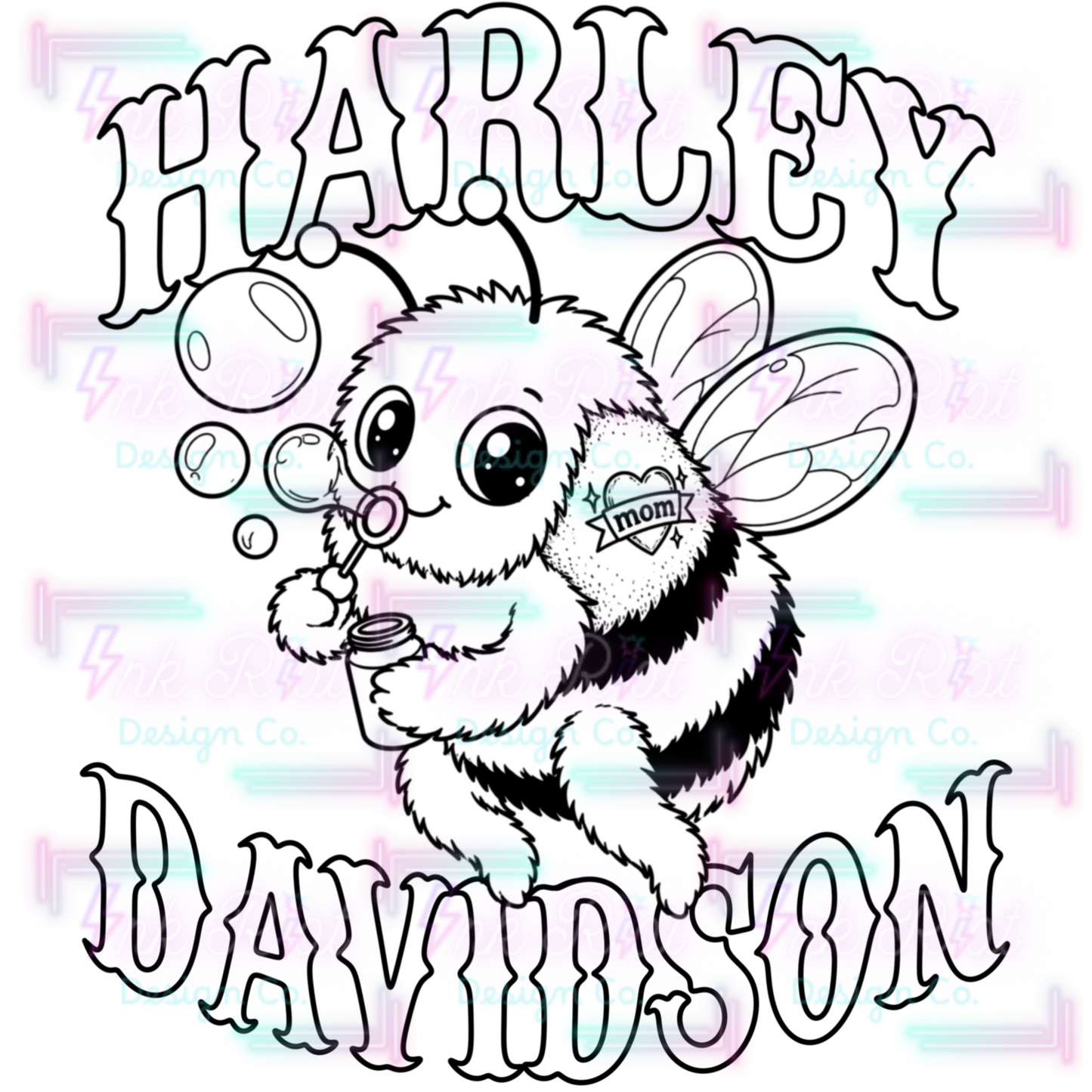 Bumble Bee HD Colorable PNG - EXCLUSIVE - NO CODES