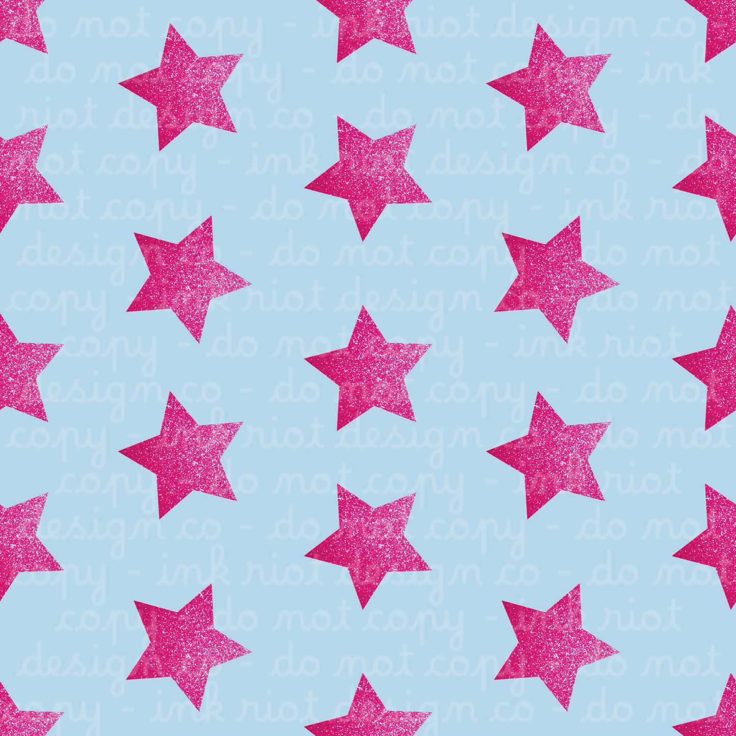 Pink & Blue Stars Seamless