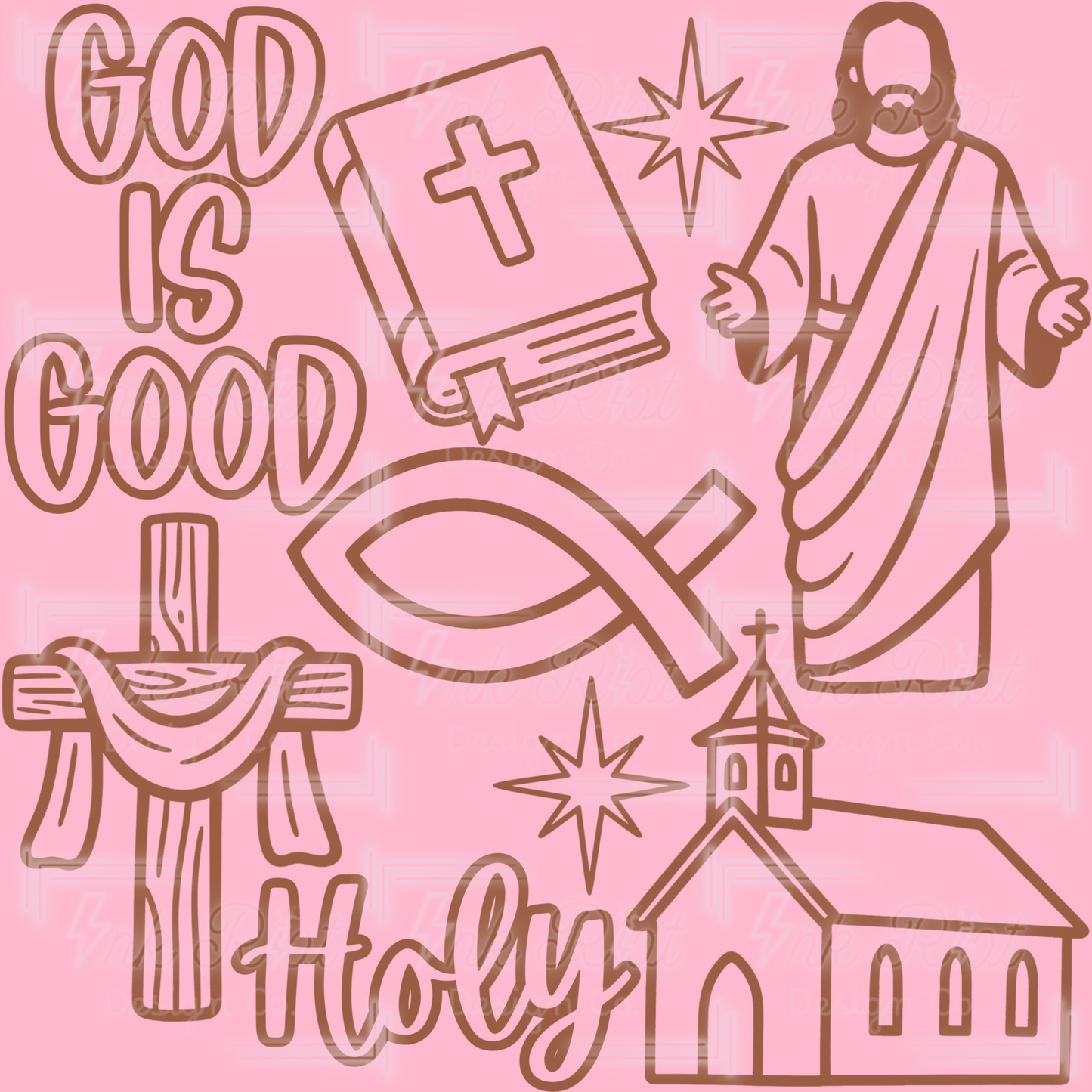 God Is Good Stamp Set - PROCREATE ONLY