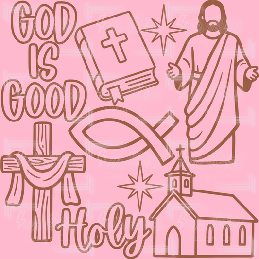 God Is Good Stamp Set - PROCREATE ONLY