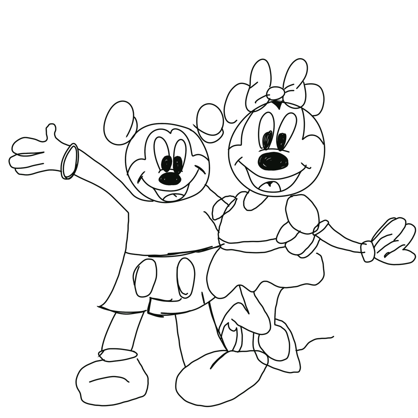 Mick & Friends Stamp Set & Zay’s Colorable PNG - PROCREATE ONLY