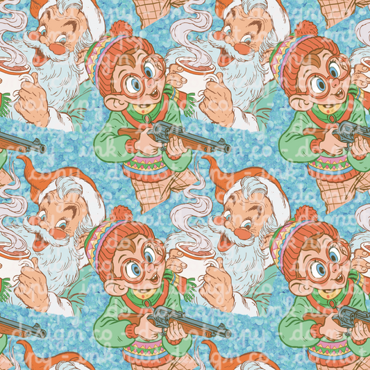 Red Ryder Santa Seamless