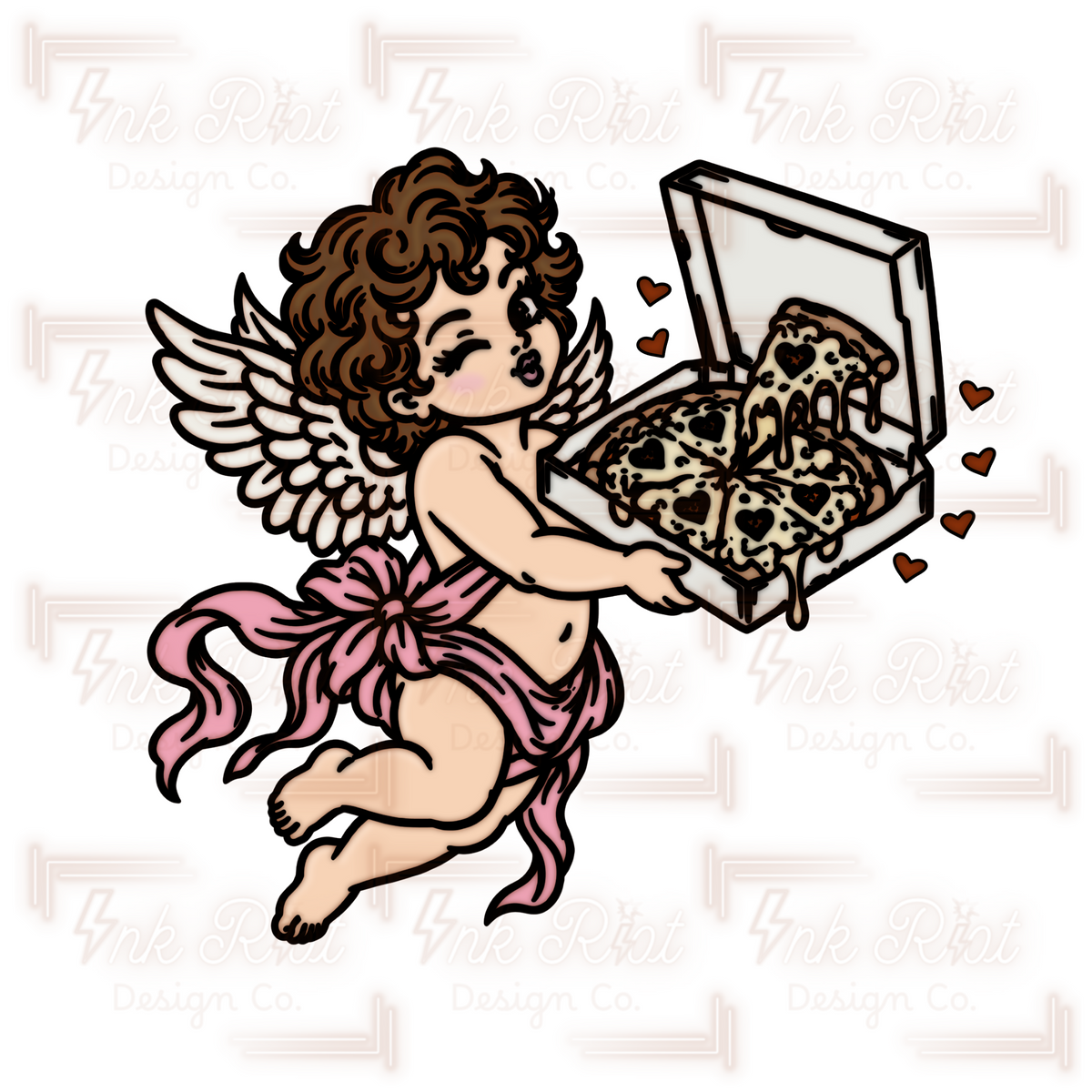 Angel & Pizza PNG