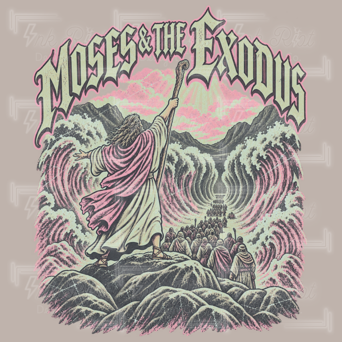 Pink Moses PNG
