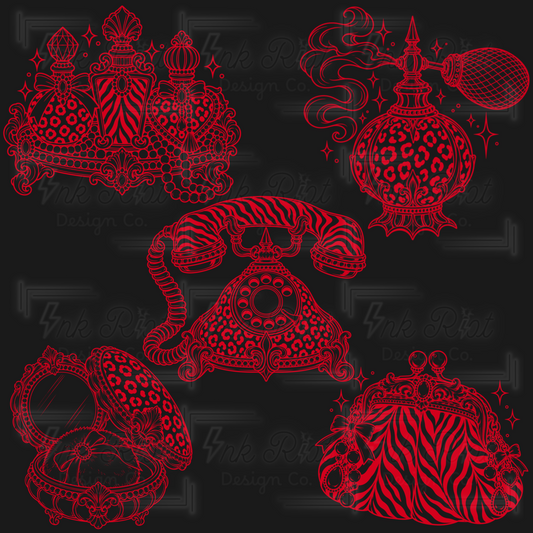 Vintage Glam Stamp Set - PROCREATE ONLY