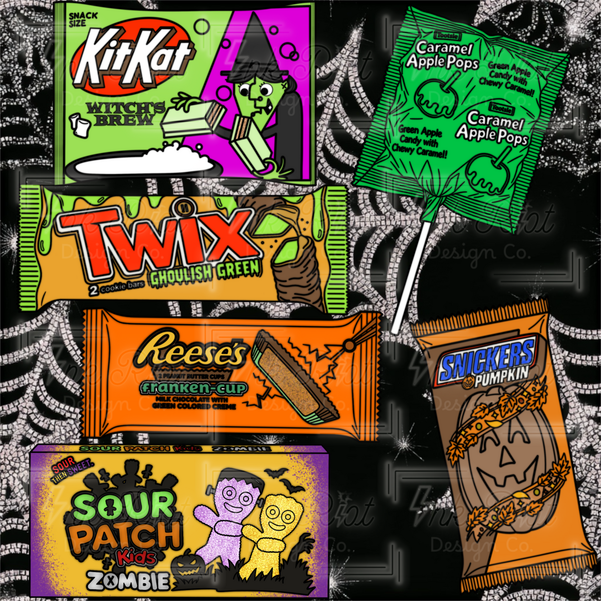 Halloween Candy Clipart Bundle - COMMERCIAL USE ONLY