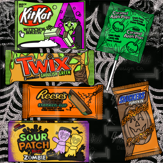 Halloween Candy Clipart Bundle - COMMERCIAL USE ONLY