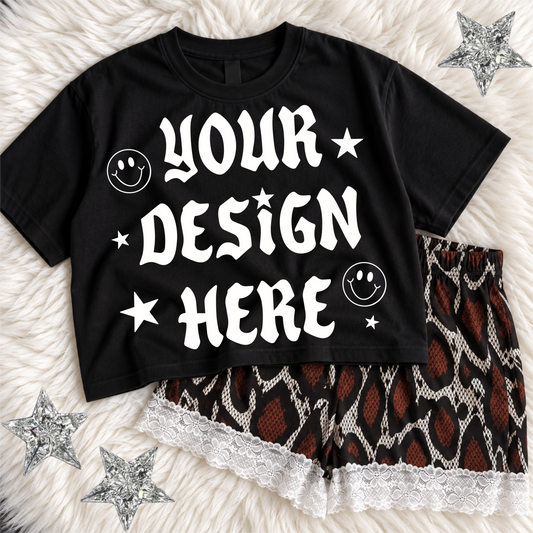 Black T-Shirt Mock