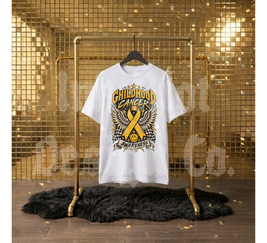 Childhood Cancer Awareness Ribbon & Wings