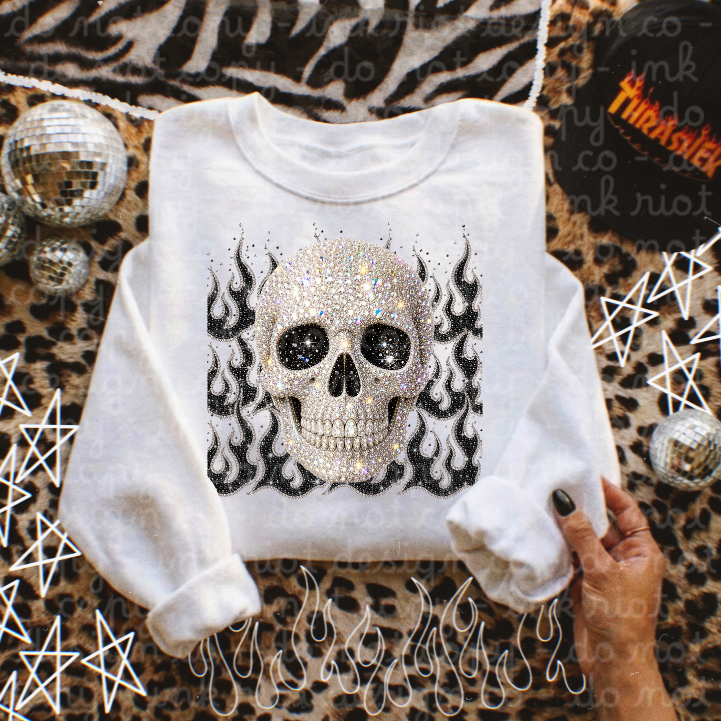 Flaming Skull