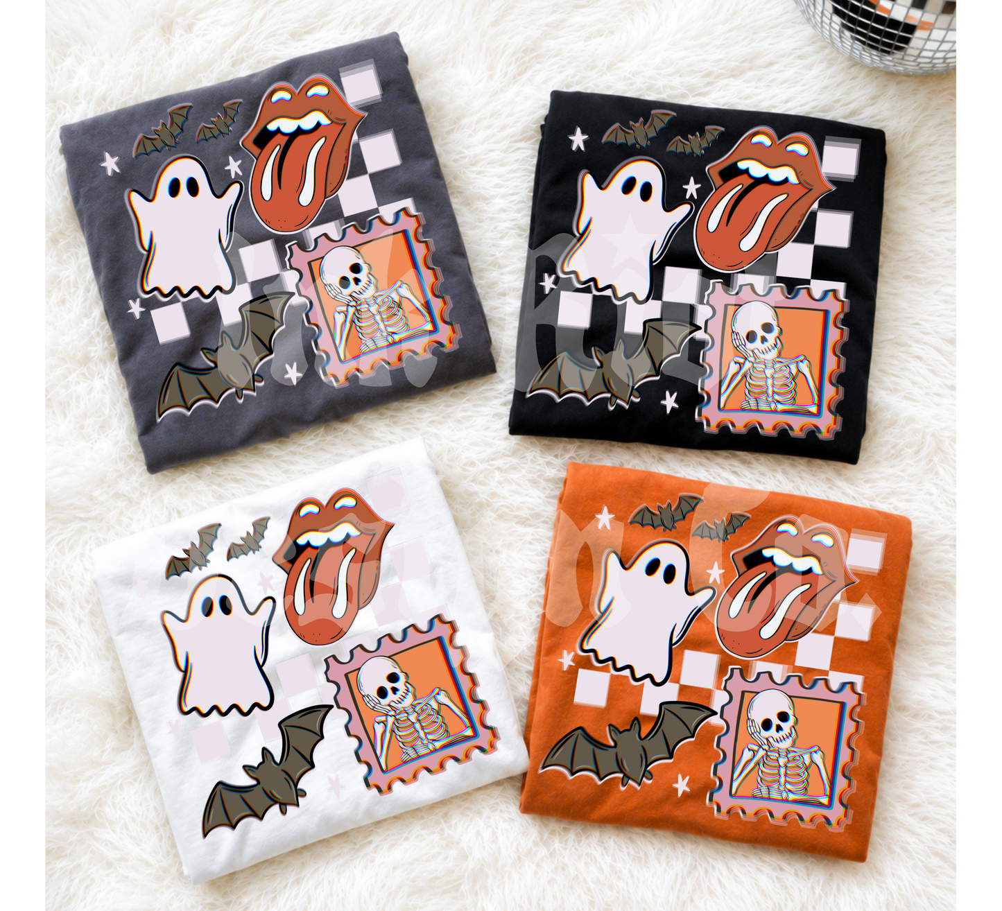 Rolling Ghosts w/White Checker
