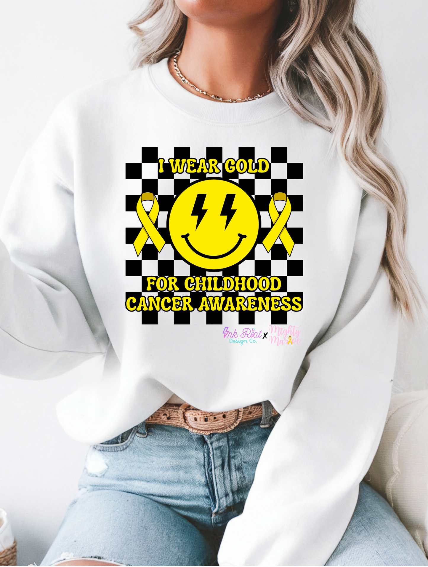 I Wear Gold Smiley