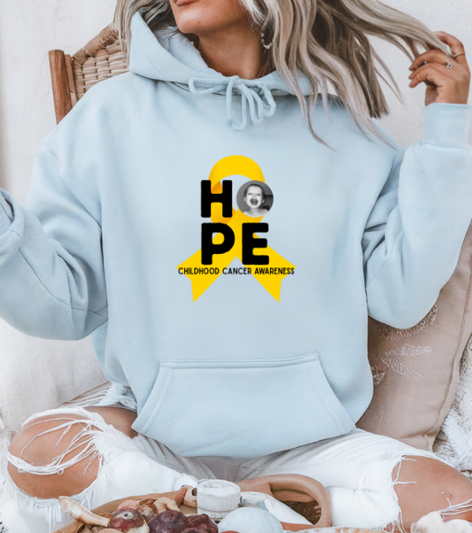 Mighty Marloe Hope Gold Ribbon Hoodie
