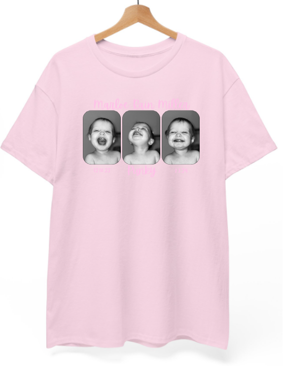 Mighty Marloe B&W w/Pink T-Shirt