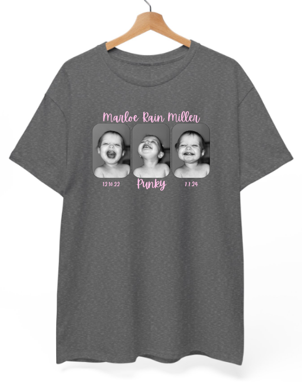 Mighty Marloe B&W w/Pink T-Shirt