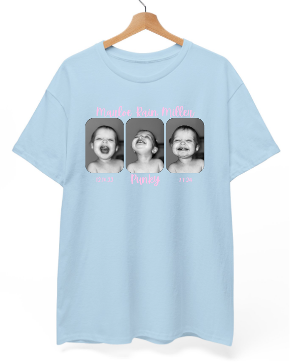 Mighty Marloe B&W w/Pink T-Shirt