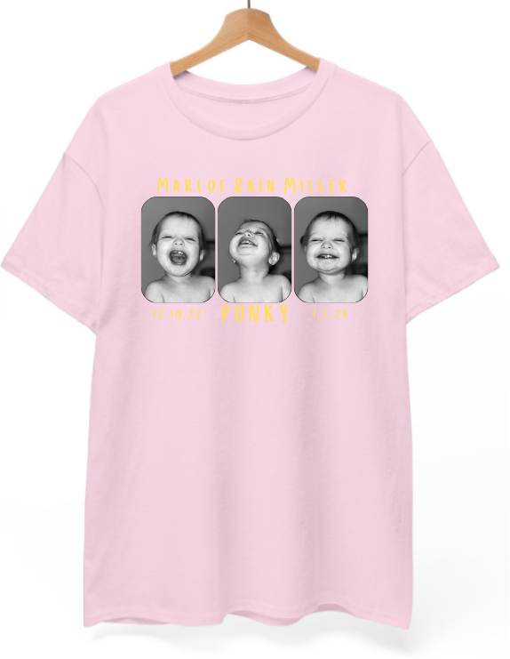 Mighty Marloe B&W w/Yellow T-Shirt