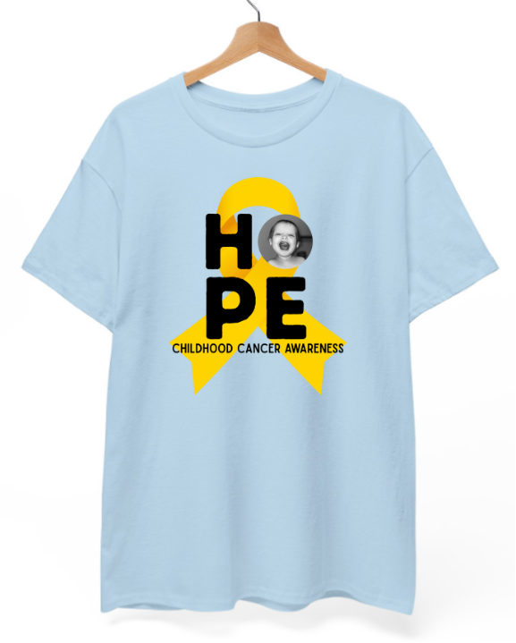 Mighty Marloe Hope Gold Ribbon T-Shirt