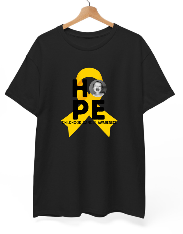 Mighty Marloe Hope Gold Ribbon T-Shirt