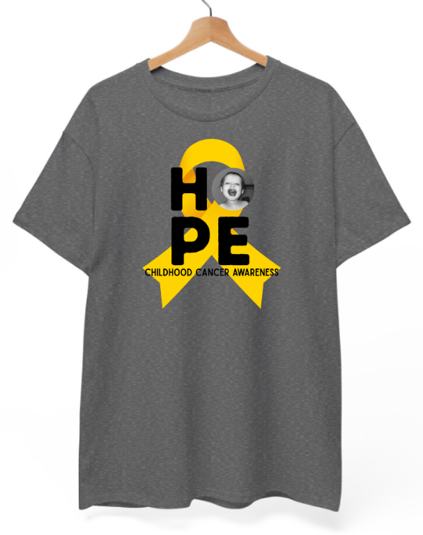 Mighty Marloe Hope Gold Ribbon T-Shirt