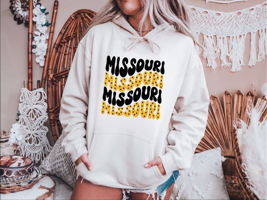 White Missouri Hoodie