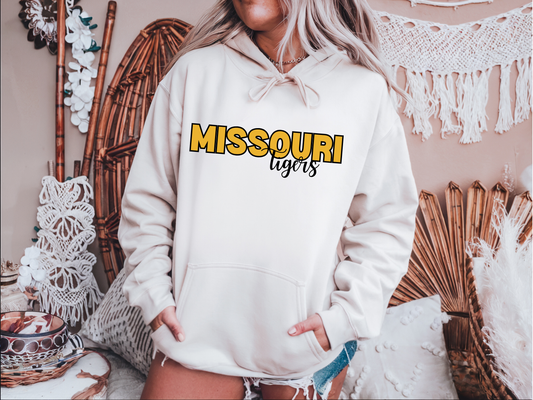 White Missouri Tigers Hoodie