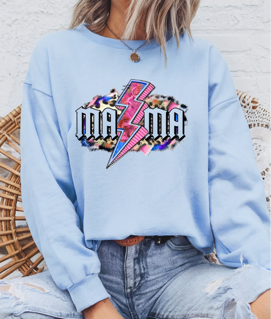 Blue & Pink Lightning Mama